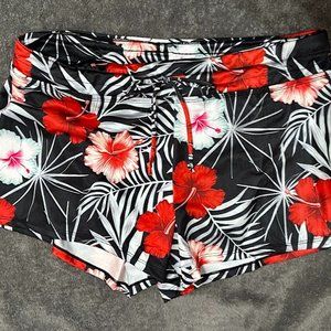 tropical shorts/swimwear
